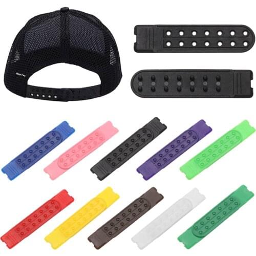 5Sets Snapback Strap Replacement with 7 Holes Colorful Hat Repair Fastener Buckle Clip Extender for Baseball Cap Hat Accessories