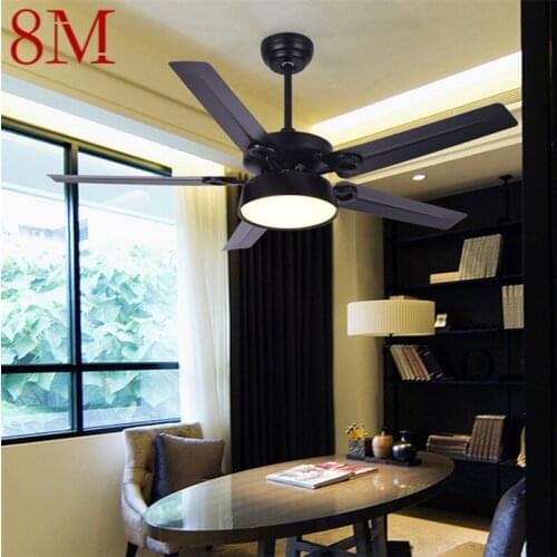 8M Modern Ceiling Fans With Lights Kit Remote Control 3 Colors LED Modern Home Decorative for Rooms Dining Room Bedroom