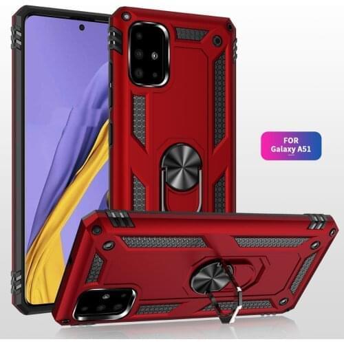 Armor Shockproof Case For Samsung Galaxy A51 A71 A21S A21 A31 A41 A11 M21 M40S M60S M80S S10 Note 10 Lite Magnetic Ring Stand