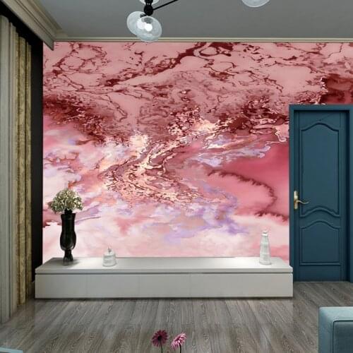 3d Pink Painting Pattern Abstract Murals Wall Paper Papers Home Decor Stripe Wallpapers for Living Room Bedroom Peel and Stick