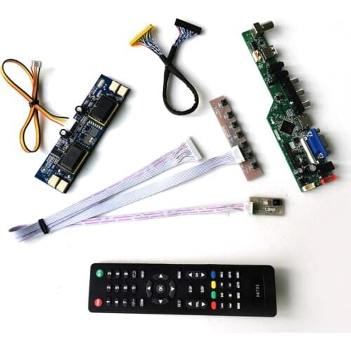 For M190MWW1/M190MWW3/M190PW01 monitor panel 1440*900 4-CCFL 30Pins LVDS Audio VGA USB 19" LCD display controller card kit
