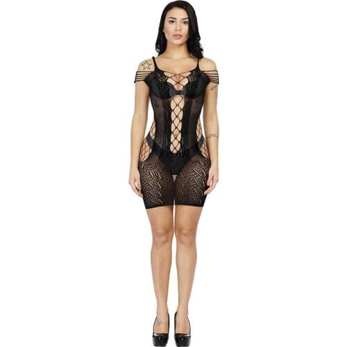 Sexy Lace Babydoll Erotic Lingerie For Women Transparent Plus Size Sexy Costumes Sleepwear Hollow Out Erotic Underwear Sex Dress