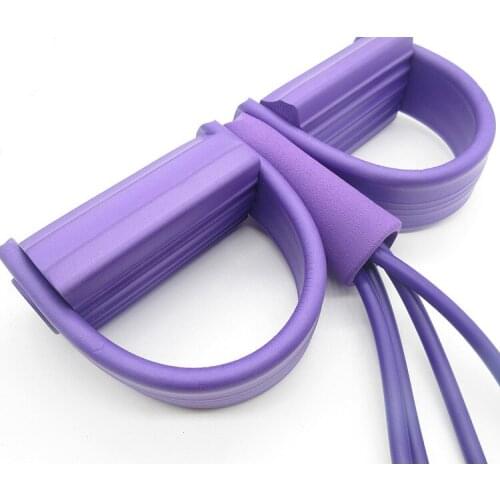 Fitness Gum 4 Tube Resistance Bands Latex Pedal Exerciser Sit-up Pull Rope Elastic Bands Yoga equipment Pilates Workout