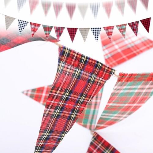 4.5m 12 Pull Flag Multicolor Polyester Garland Banner for Baby Shower Birthday Party Decoration Kids Room Triangle Decor Bunting