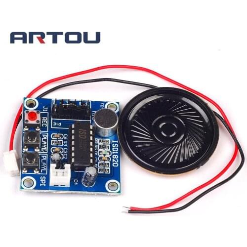 ISD1820 recording module voice module the voice board telediphone module board with Microphones + Loudspeaker for arduino