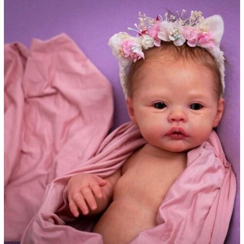 17inch Premie size Reborn Meadow with COA Original Size Doll Kit Popular Soft Touch Lifelike fresh color