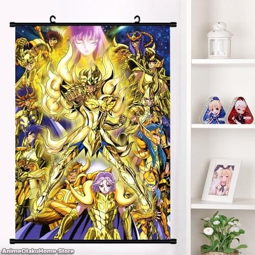 Japan Anime Saint Seiya Aquila yuna Aquarius camus Cosplay Wall Scroll Mural Poster Wall Hanging Poster Home Decor Art
