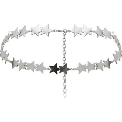 Chain Belt Star Fashion Delicate Adjustable Decorative Waist Chain Dress Belt for Women Girls Body Jewelry