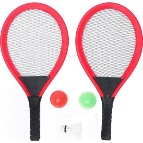 Outdoor Sports Rackets BallCloth Badminton Racket Beach Racket Kindergarten Type Toys Tennis Rackets Set With Ball For Kids
