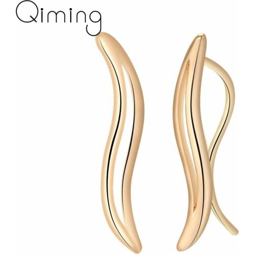 Fashion Woman Earrings S Curve Hoop Dangle Earrings Female Women Accessories Geometric Earrings 2020 New Arrivals