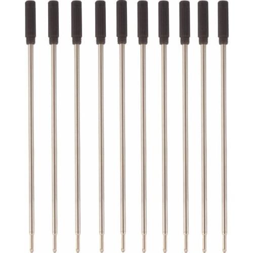10PCS Standard Black Ballpoint pen Refills Nib Medium New Suitable for all types of my shop and market