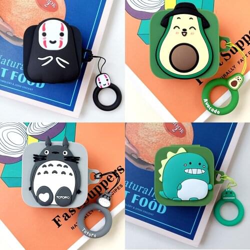 Cute Silicone Case for Xiaomi Air2 SE Case Wireless Bluetooth Earphone Case for Mi Air 2 SE Protective Cover With Finger Ring