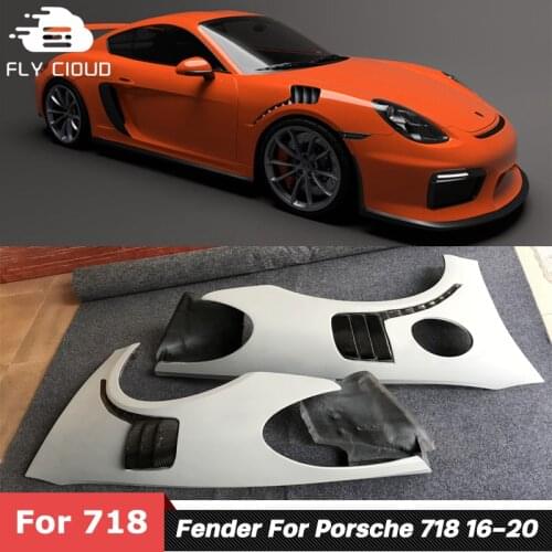 Carbon Fiber And FRP Material Car Fenders For Porsche 718 Body Kit Tuning 2016-2020