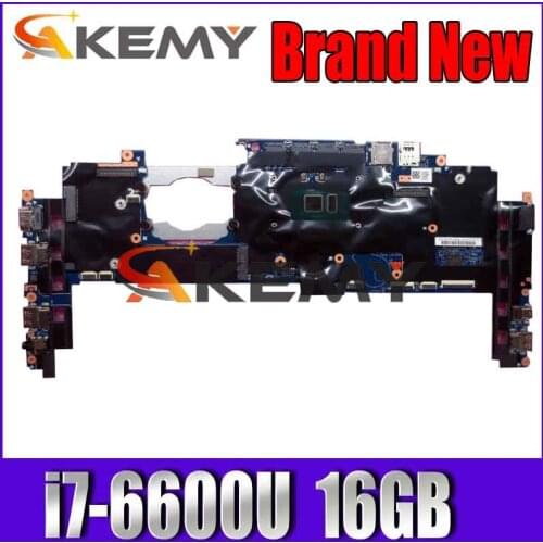 14282-2M For Lenovo ThinkPad X1 CARBON 4th 4Gen Type 20FB, 20FC laptop motherboard mainboard i7-6600 CPU 16GB FRU 01AX813