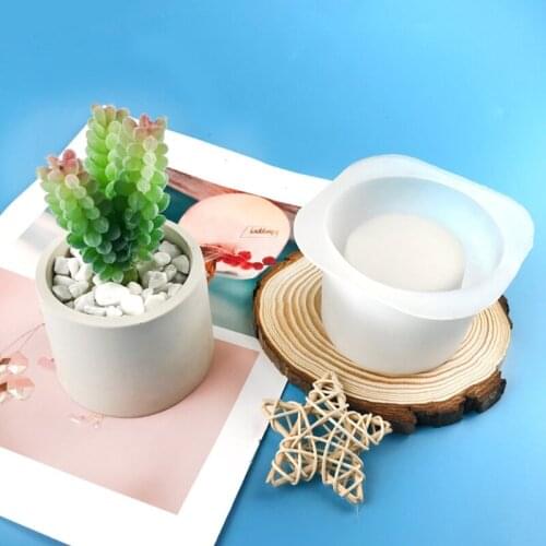 3D Silicone Molds for Epoxy Resin Succulent Flower Pot Concrete Cement Clay Mold Silicone Resin Mold Candle Soap Making Mould