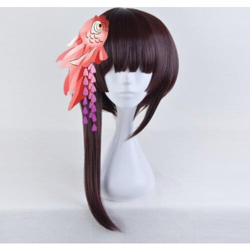 Anime Onmyoji Kagura Layered Cosplay Wig Synthetic Hair Halloween Costume Party Play Wigs For Women
