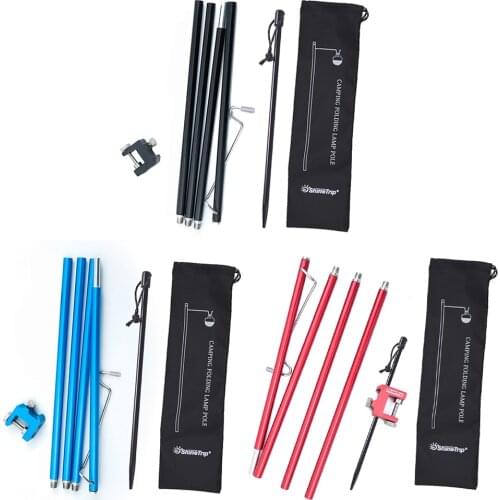 Shine Trip Outdoor Camp Folding Lamp Pole Set Multi-functional Classic Practical Aluminum Alloy Light Fixed Holder