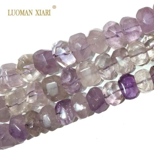 High Quality 100% Natural Light purple Amethysts Stone Beads For Jewelry Making DIY Bracelet, Necklace Size 9-14 mm Strand 15"