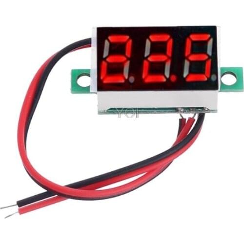 1 Pc 0.36" Digital Voltmeter DC 4.5-30V 2 Wires Red LED Display Panel Voltage Meter