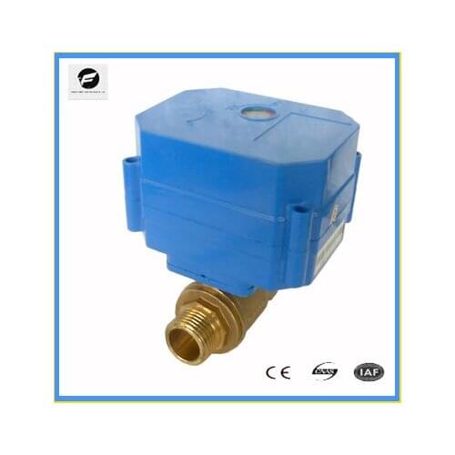 CWX-60P 6nm 8s DC3-6V DC12V 5V CR01 CR02 CR05 DN15 brass BSP reduced bore male-male electric ball valve for water irrigation