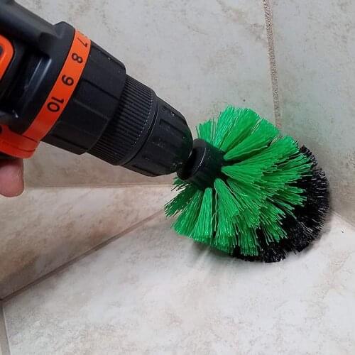 All Purpose Drill Brush Window Cleaner Scrubbing Brushes for Bathroom Toilet Surface Kitchen Gadgets Auto Care Cleaning Tools