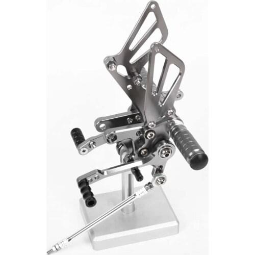 For Suzuki GSXR750 1996 1997 1998 1999 2000 2001 2002 2003-2005 Rearset Foot Pegs Footpeg Aluminum Alloy CNC Motorcycle Pedal