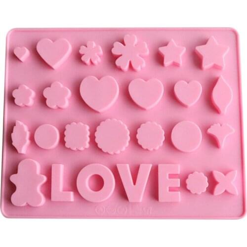 LOVE Silicone Mold Rectangular Christmas Chocolate Mold As Jelly & Candy Pudding Ice Cube Tray Cake Tool Fondant Mould