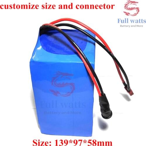 Customize 12v 25ah Lithium Battery Pack 18650 Li Ion BMS 3S for Xenon Lamp Light Lamp Power Tool Power Supply + 3A Charger