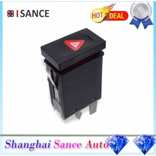 ISANCE Hazard Warning Emergecy Light Flasher Switch 3B0953235B 3B0953235D For VW Passat 1998 1999 2000 2001 2002 2003 2004 2005