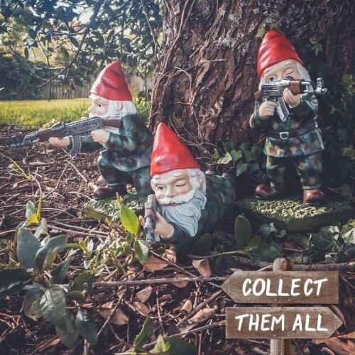 Creative Drunk Gnome Patio Ornament Santa Funny Cs War Statue Figurine Garden Accessories Decoration Christmas Decorations