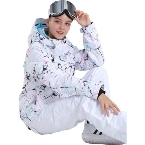 SMN Snowboard Jacket Colorful Windproof Waterproof Breathable Adult Women Ski Jacket Warm Winter Outdoor Sport Ski Clothing