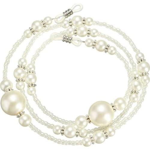 Hot Sale Fashion New Pearl Beaded Eyeglass Holder Necklace Sunglass Eye Sun Glasses Chain Lanyard Cord Holder neck strap Rope