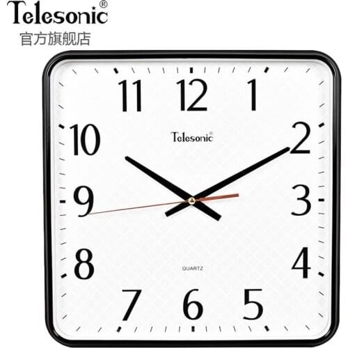 Nordic Wall Clock Art Vintage Simple Square Home Decorations Fashion Quartz Clock Living Room Quiet Watch Housewarming Gift
