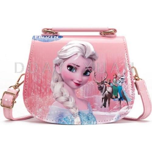 2021 New Portable Girl Bag Cartoon Pattern Bowling Cross-body Bag Girls Fashion Casual Shoulder Bag Disney Mickey Messenger Bag