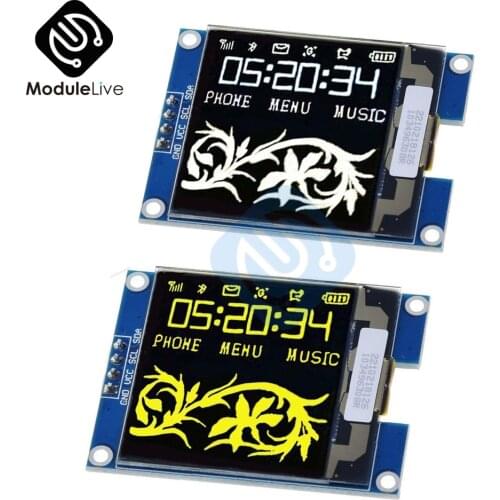 New 1.5 Inch OLED Display Module IIC Interface SSD1327 128X128 OLED Shield Screen Module For Raspberry Pi For STM32 For Arduino