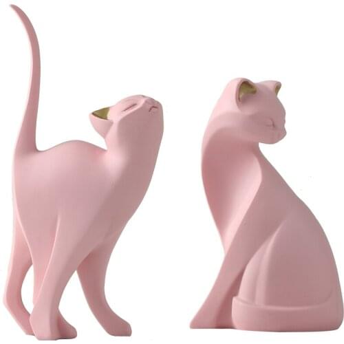 Enchanting Cat Nordic Style Home Decoration Wine Cabinet Living Room TV Cabinet Decoration Creative Room Desktop Decoration