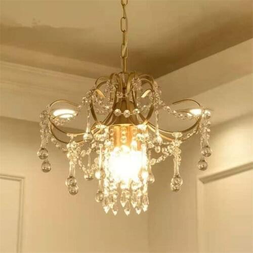 Pendant Lamp European Style Crystal Ceiling Small Chandelier Modern Minimalist Mini Porch Aisle Corridor Restaurant LIght Home