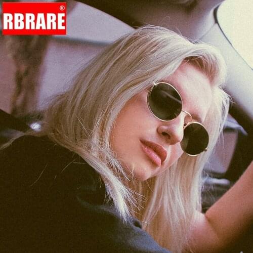 RBRARE New Arrival Women Sunglasses Retro Metal Oval Sunglasses Men Colorful Transparent Lens Sun Glasses Vintage Female Shades