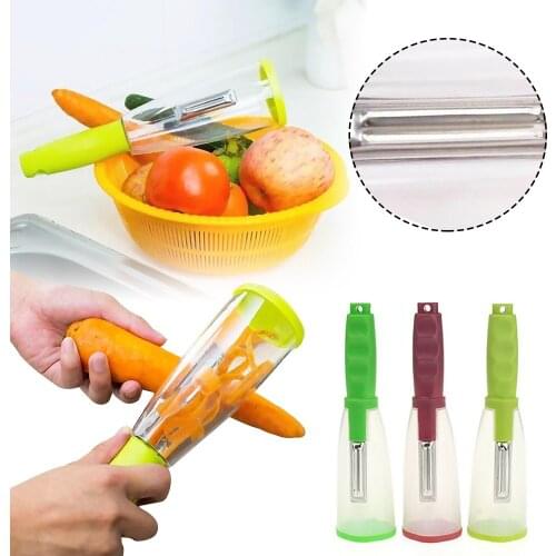 Storage Peeler Storage Peeler Peelers With Trash Can Fruit Vegetable Peeler Kitchen Supplies 2