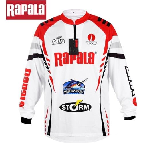 New Style Rapala Brand RAPPW11 Fishing Clothing Vests Quick-Drying Anti-UV Fishing Shirt Sports Cycling Clothes Long Sleeve