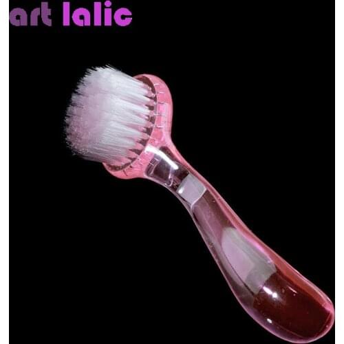 1pcs Professional Nail Art Dust Cleaning Brush with Cap Round Head Make Up Washing Brush Manicure Pedicure Nail Tools