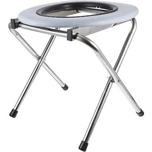 1PC Foldable Bathroom Toilet Chair Portable Toilet Stool Potty Chair For The Old For Outdoor Camping Hiking Travel