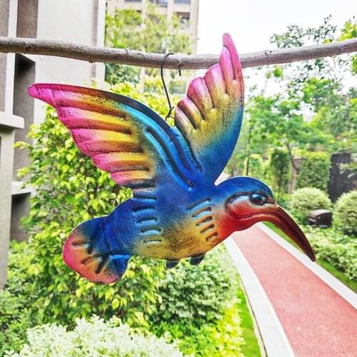 3PCS Hummingbird Wall Decor Room Decor Bird Sculpture Metal Craft Bird Decorative Figurine For Bedroom Living Room Decoration