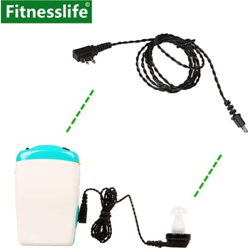 Hearing Aid Accessories Sound Amplifier Adapter Cable Receiver Wire Standard Power Cord Universal 2 pin For Pocket Single Ear