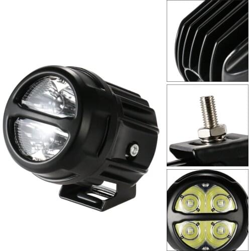 Aluminum Motorcycle Spot Light Square 4LED Headlight Driving Fog Lamp Auxiliary Light For ATV UTV SUV Truck Cars Pick-up