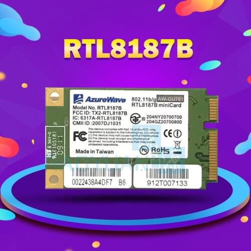 AzureWave RTL8187B AW-GU701 54Mbps Mini PCI-e Wireless WLAN Wifi Card
