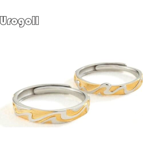 Noble Couple Ring Fine Jewelry 925 Sterling Silver Rings For Women Men Romantic Engagement Wedding Anniversary Party Jewelry