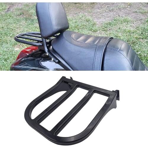 Glossy Black Detachable Rear Backrest Luggage Rack For Harley Sportster Iron 883 1200 XL 48 Softail Heritage Dyna Fatboy FLSTF