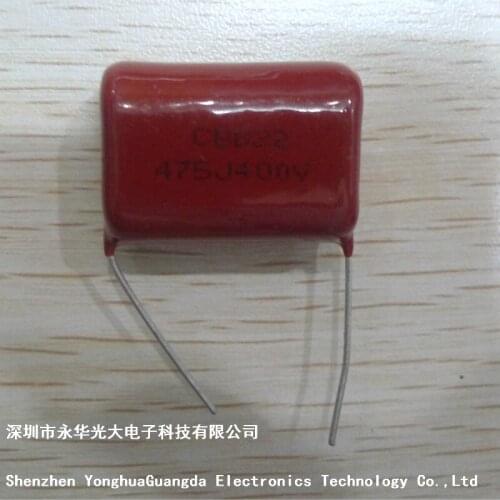 CBB22 Capacitor 475J400V,4.7UF,FILM CAPACITOR,±5%,Pitch P=25MM,New