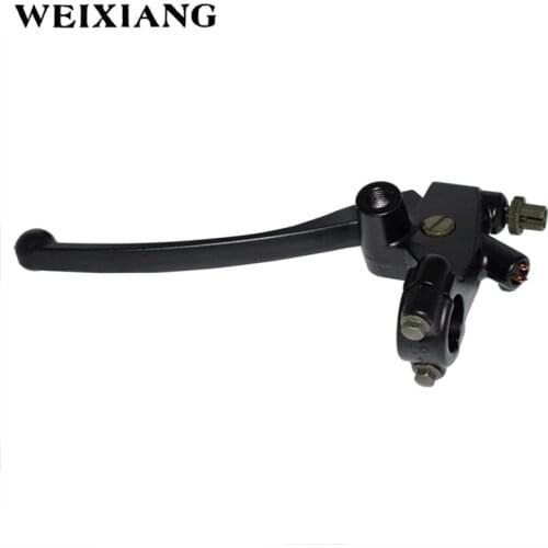 Black Master Cylinder Hydraulic Left Brake Lever With Brake Switch For Dirt Bike ATV Quad 50cc